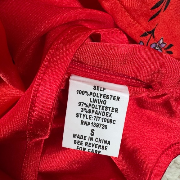 Honey Punch Women's Orange Floral Cropped Tank Size S NWT - Picture 5 of 11